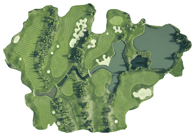 Golf course layout